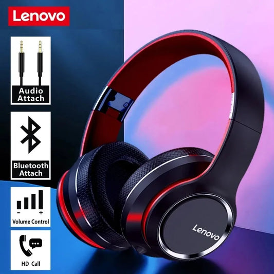 Fone da Lenovo HD200 Bluetooth Earphones Cancelamento de Ruído HIFI Stereo Gaming Headset