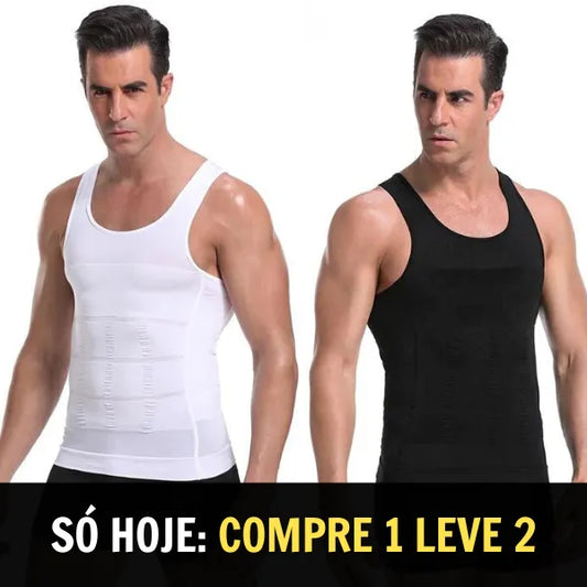 Regata Modeladora de Compressão Masculina SlimFlex (COMPRE 1 LEVE 2)